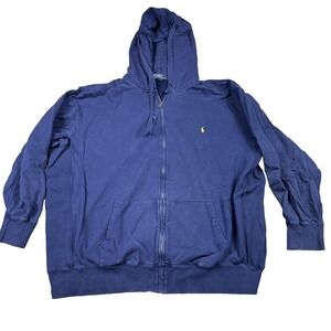 Polo Ralph Lauren Hoodie 4XLB Full Zip Sweatshirt Pony Pullover Jacket *Read